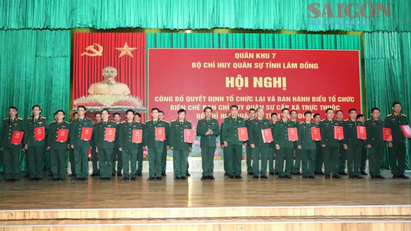 Lâm Đồng điều động hơn 600 sĩ quan, quân nhân về Ban Chỉ huy quân sự cấp xã