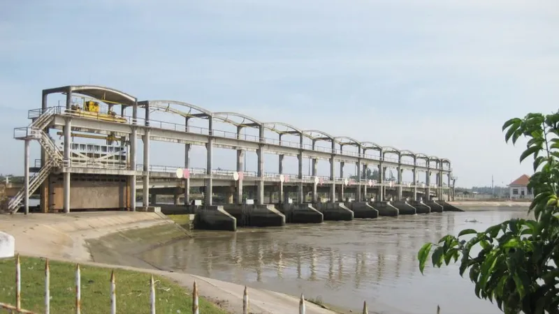 Dự án cống Láng Thé đảm bảo được nguồn nước ngọt cho khu vực TP Trà Vinh trước đây và các địa phương lân cận