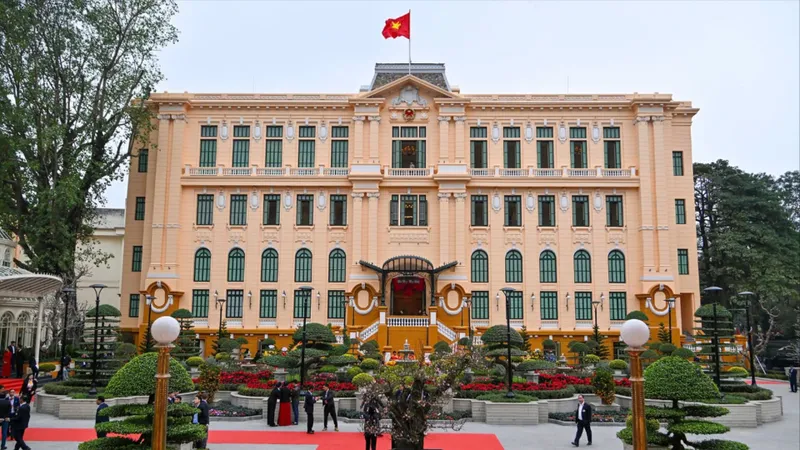 Trụ sở làm việc Cơ quan Chủ tịch nước, tại số 2 Lê Thạch - Bắc Bộ phủ. Ảnh: QUANG PHÚC