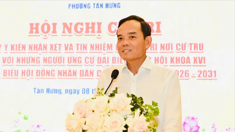 Cử tri tín nhiệm 100%, giới thiệu đồng chí Trần Lưu Quang ứng cử đại biểu Quốc hội
