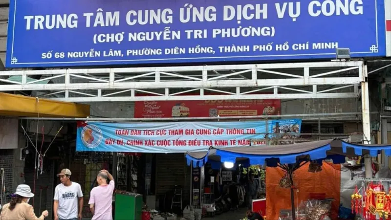 Không có việc đổi tên chợ Nguyễn Tri Phương thành Trung tâm Cung ứng dịch vụ công