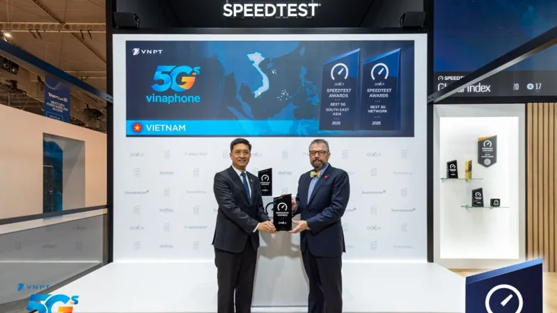 VinaPhone được chứng nhận là “Mạng 5G tốt nhất Đông Nam Á”