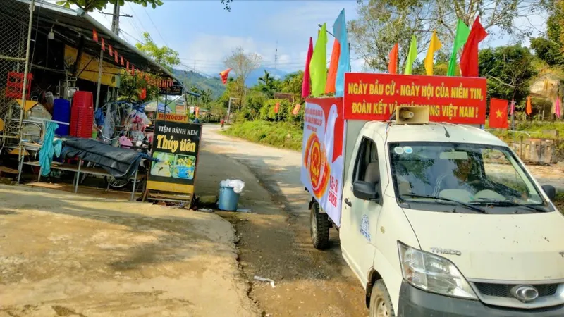 Xã Tây Trà (tỉnh Quảng Ngãi) tuyên truyền công tác bầu cử
