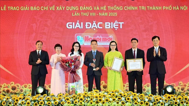 Báo Sài Gòn Giải Phóng đoạt Giải Báo chí về xây dựng Đảng của TP Hà Nội