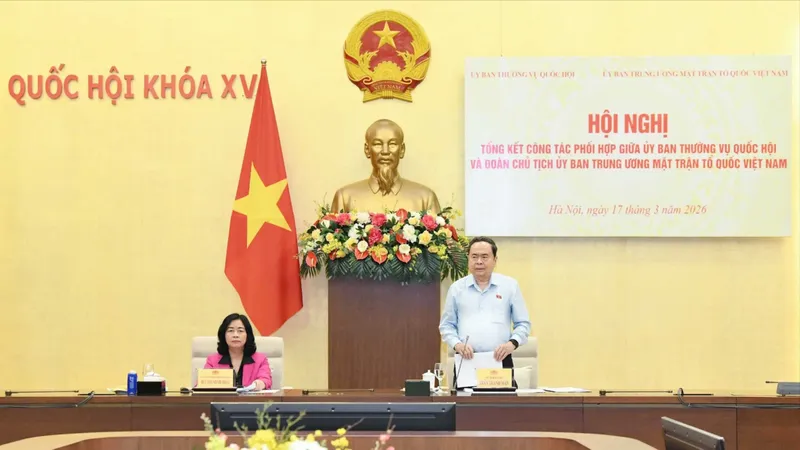 Chủ tịch Quốc hội Trần Thanh Mẫn phát biểu tại hội nghị