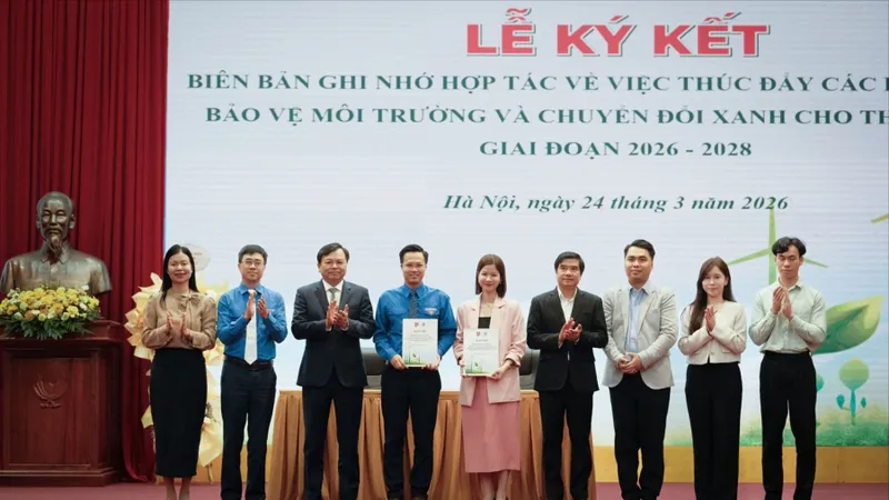 Quỹ Vì tương lai xanh cùng Đoàn Thanh niên Bộ NN-MT chung tay thúc đẩy sáng kiến xanh