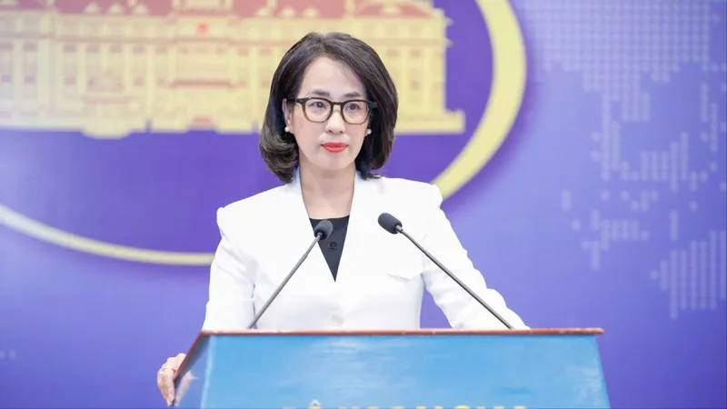 Người phát ngôn Bộ Ngoại giao Phạm Thu Hằng.