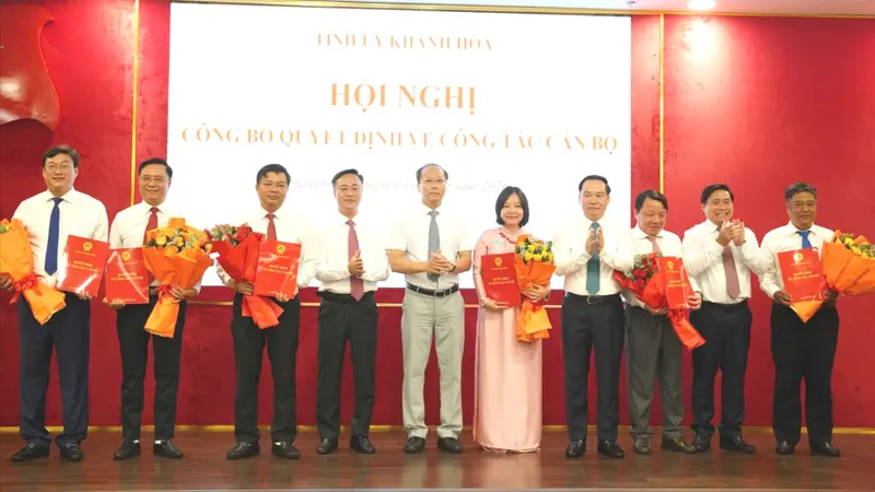Khánh Hòa: Điều động, bổ nhiệm nhiều lãnh đạo sở, ngành, địa phương