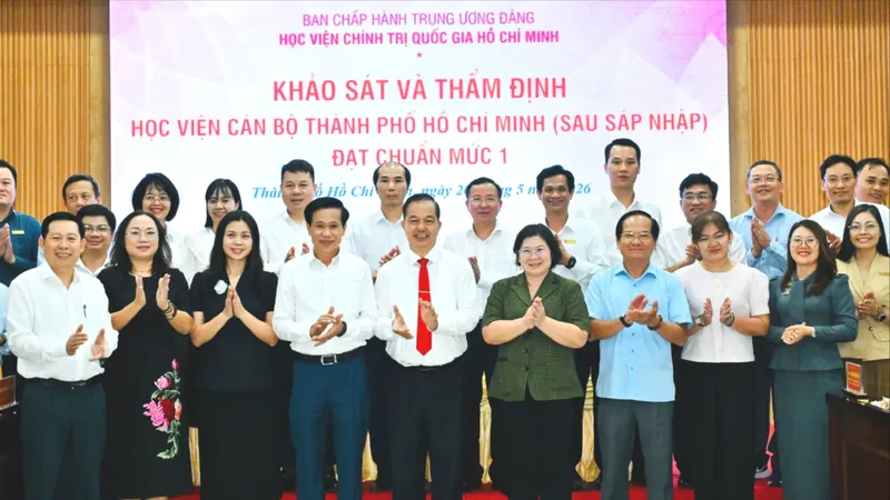 Học viện Cán bộ TPHCM đạt chuẩn mức 1 sau sáp nhập