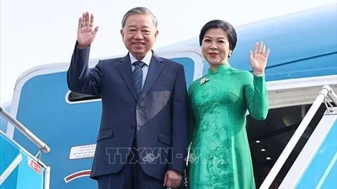 Tổng Bí thư, Chủ tịch nước Tô Lâm và Phu nhân thăm Vương quốc Thái Lan từ ngày 27 đến 29-5. Ảnh: TTXVN