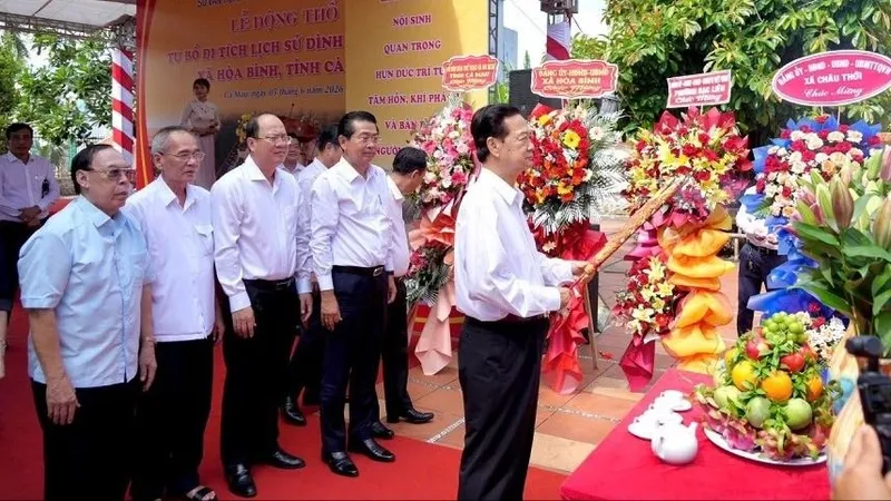 Tu bổ Di tích lịch sử Đình Tân Long ở Cà Mau