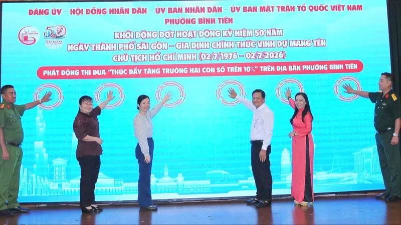 Phường Bình Tiên khởi động 65 công trình thi đua đặc biệt