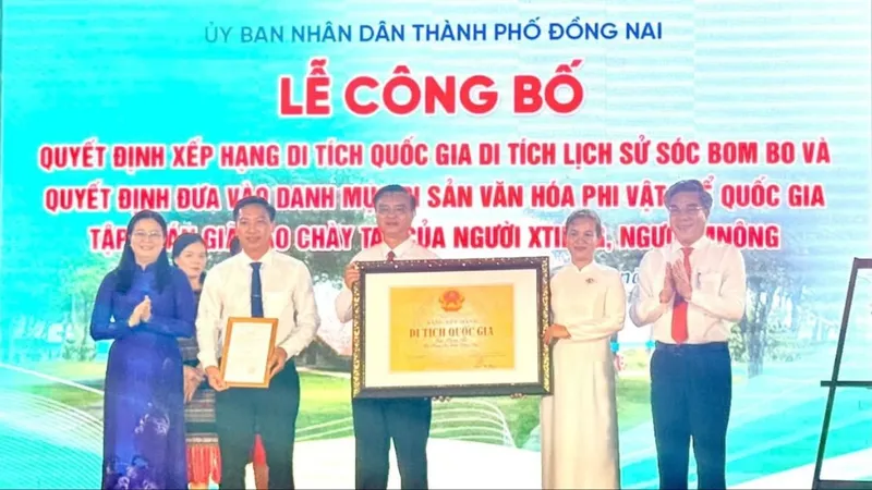 Di tích lịch sử Sóc Bom Bo được xếp hạng Di tích quốc gia