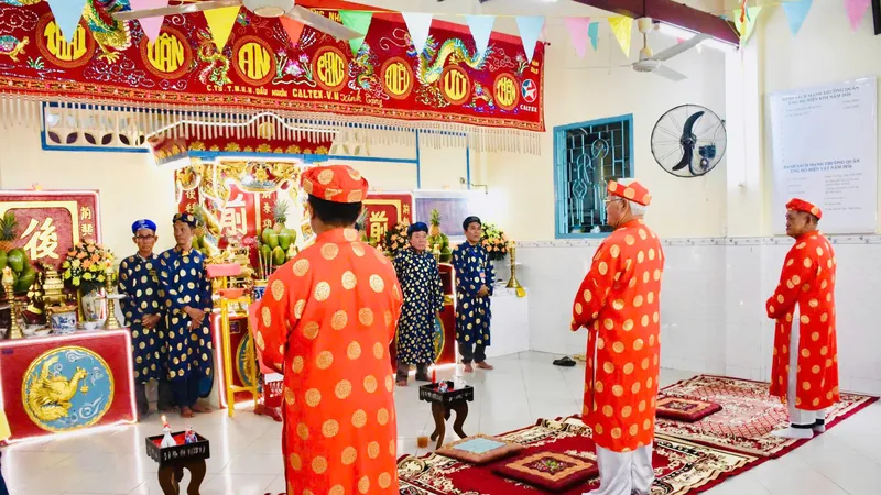 Nghi thức cúng Tiền hiền tại Lễ cầu ngư và Nghinh Ông Nam Hải Thắng Nhì