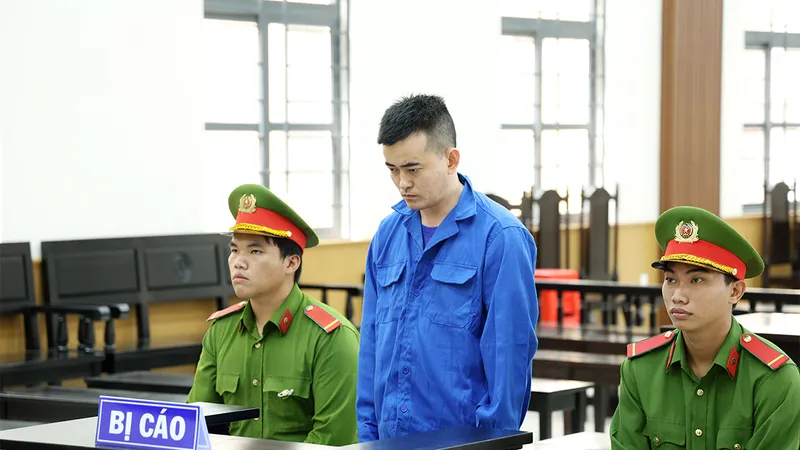 Bị cáo Trần Tuấn Vũ tại tòa