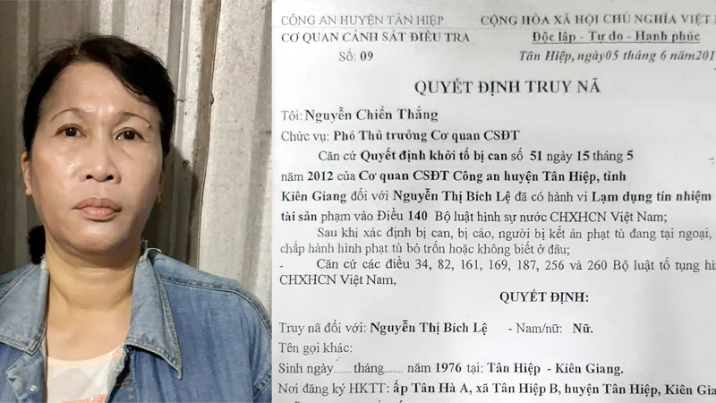 Đối tượng Nguyễn Thị Bích Lệ