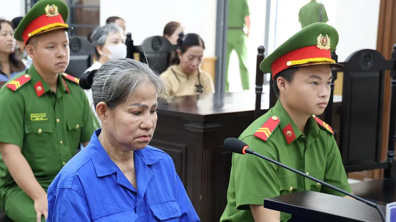 Bị cáo Nguyễn Thị Nga tại phiên toà