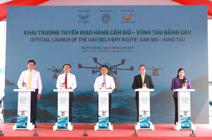 Ho Chi Minh City debuts UAV sea-crossing delivery route