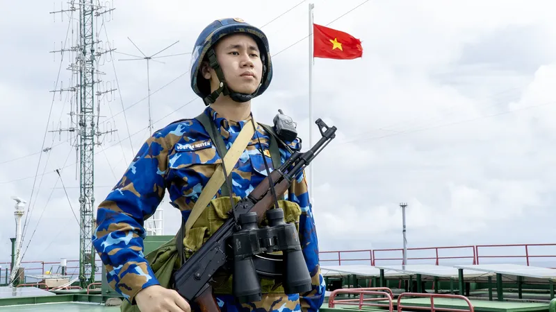 DK1 platforms hold flag raising ceremony at sea