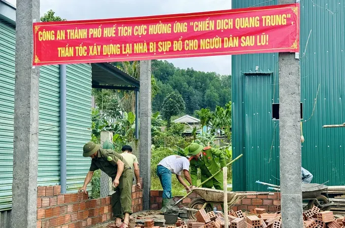 Hue races against time to build homes for families ahead of Tet