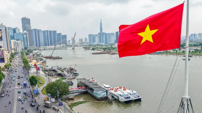 Ho Chi Minh City streets adorned with flags to celebrate National Day