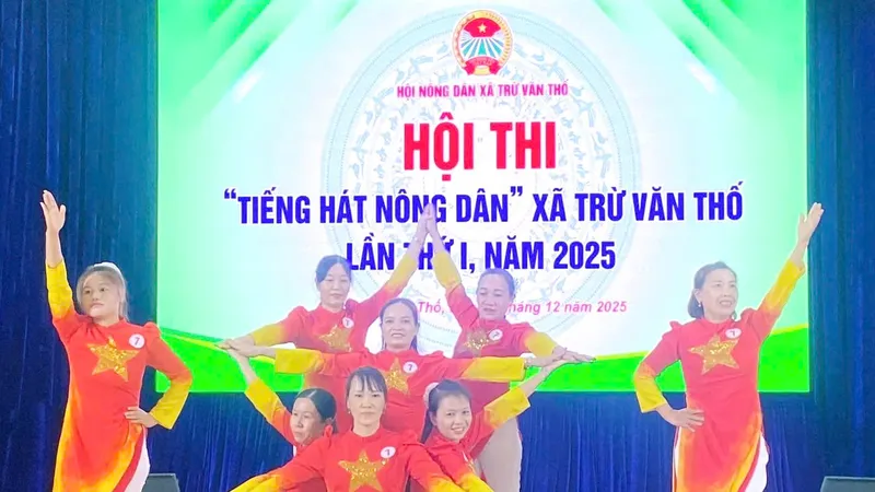 Sôi nổi phong trào văn nghệ trong nông dân xã Trừ Văn Thố