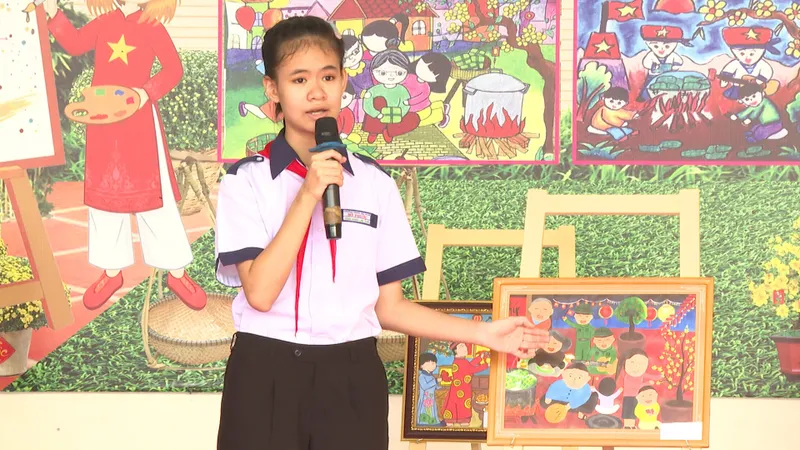 Sôi nổi Hội thi vẽ tranh Mừng Đảng - Mừng Xuân tại phường Bến Cát