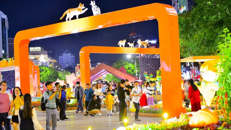 Đường hoa Nguyễn Huệ Tết Quý Mão 2023 đón hơn 1,2 triệu lượt khách tham quan