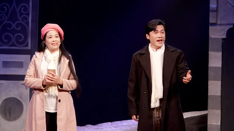 NS Nguyễn Văn Khởi dự thi vai Lê Hồng Phong, trích đoạn vở cải lương "Câu hò đất mẹ". Ảnh: THÚY BÌNH