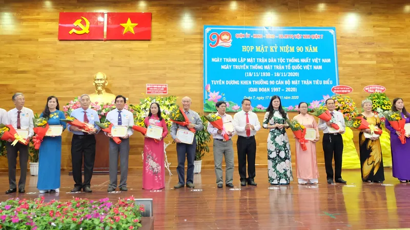 TPHCM: Nhiều địa phương kỷ niệm 90 năm Ngày truyền thống MTTQ Việt Nam