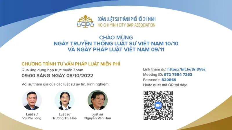 Đoàn Luật sư TPHCM tư vấn pháp luật miễn phí cho người dân