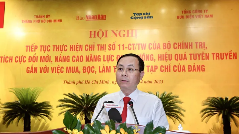 Phó Bí thư Thành ủy TPHCM Nguyễn Văn Hiếu: Chất lượng báo, tạp chí của Đảng bộ TPHCM ngày càng được nâng lên