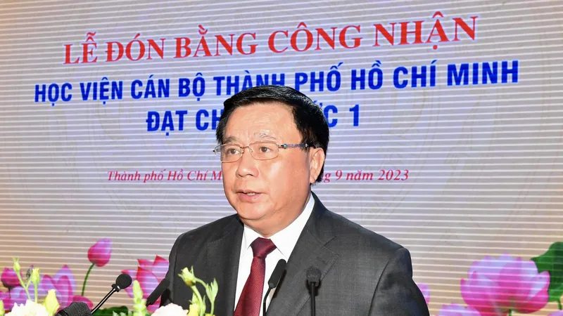 Giám đốc Học viện Chính trị quốc gia Hồ Chí Minh Nguyễn Xuân Thắng: Học viện Cán bộ TPHCM có cơ sở để đạt chuẩn mức 2