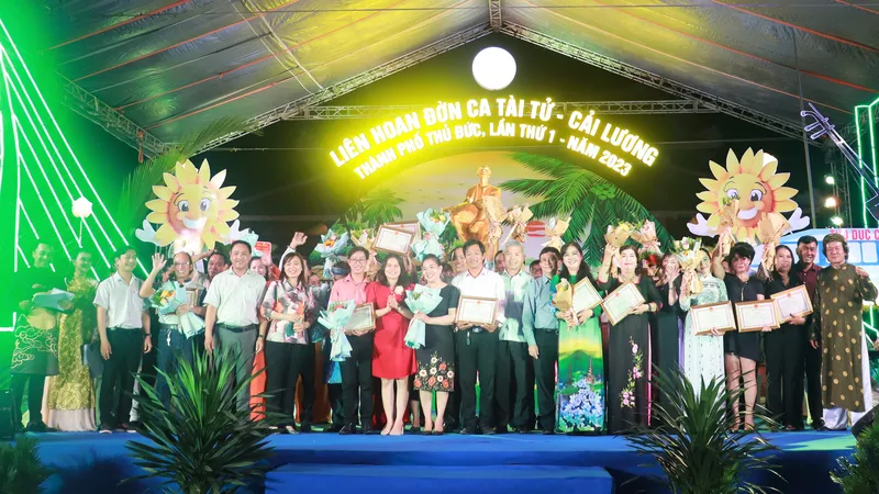 TP Thủ Đức bế mạc Liên hoan Đờn ca tài tử - cải lương lần thứ 1 năm 2023