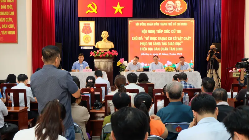 Cử tri mong đợi quận Tân Bình sớm xây dựng cụm trường học