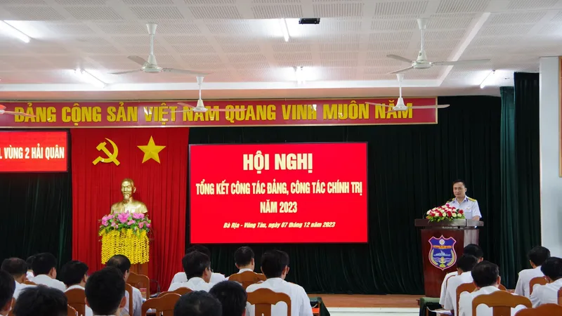 Vùng 2 Hải quân tổng kết nhiệm vụ công tác Đảng, công tác chính trị năm 2023