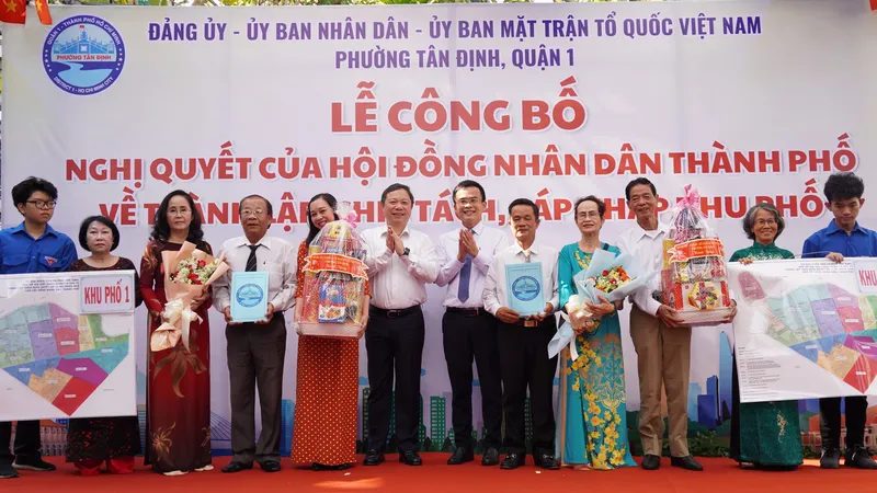 Phường Tân Định (quận 1) có 14 khu phố mới
