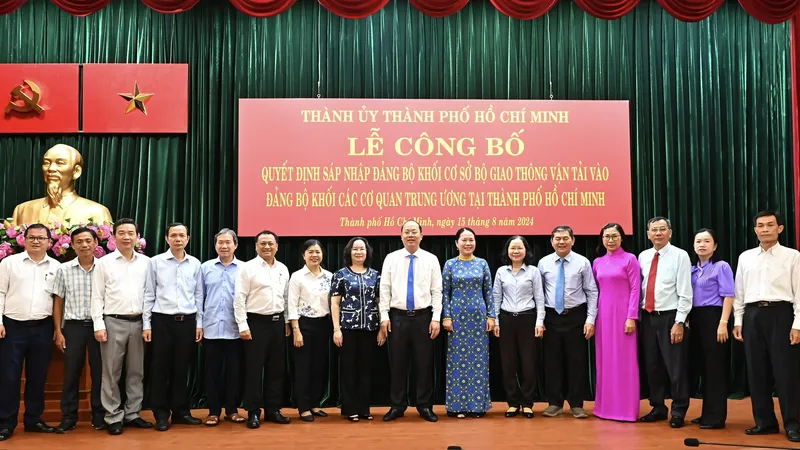 Đảng bộ Khối cơ sở Bộ GTVT sáp nhập vào Đảng bộ Khối các cơ quan Trung ương tại TPHCM