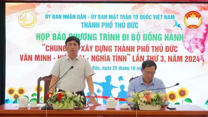 Dự kiến hơn 7.700 người đi bộ đồng hành lần thứ 3 năm 2024 của TP Thủ Đức