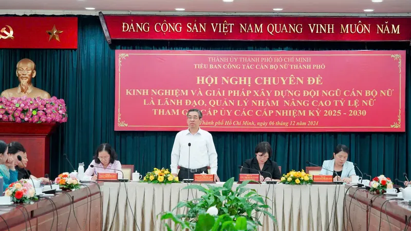 Công tác cán bộ nữ là trách nhiệm của cấp ủy, hệ thống chính trị TPHCM
