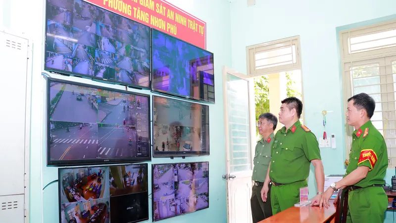 Phường Tăng Nhơn Phú (TPHCM) ra mắt Trung tâm Camera AI giám sát an ninh trật tự