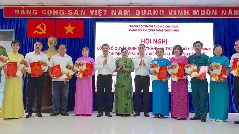 Phường Tăng Nhơn Phú được bổ sung 10 đồng chí vào Ban Chấp hành Đảng bộ phường