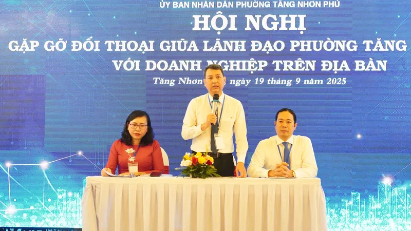Phường tổ chức đối thoại với doanh nghiệp trên địa bàn