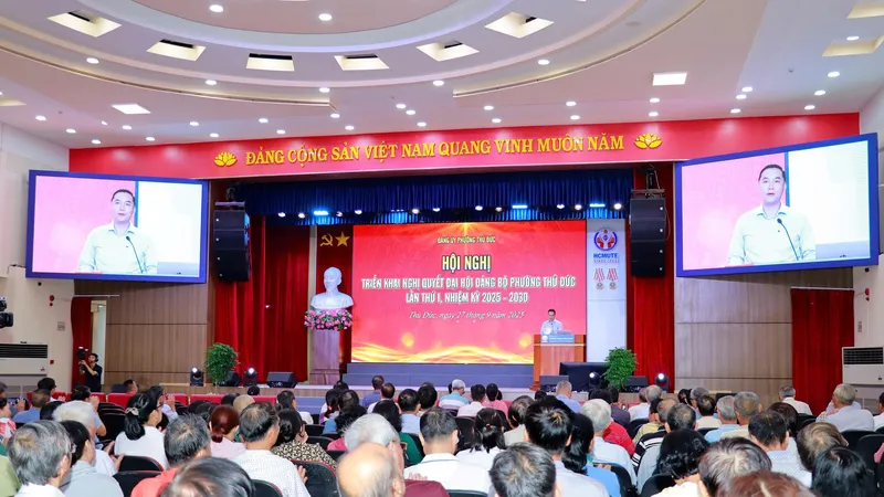 Triển khai Nghị quyết Đại hội đại biểu Đảng bộ phường Thủ Đức đến 3.000 cán bộ, đảng viên 