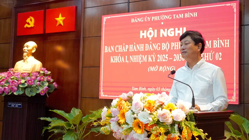 Đồng chí Võ Văn Minh: Phường Tam Bình còn nhiều dư địa phát triển