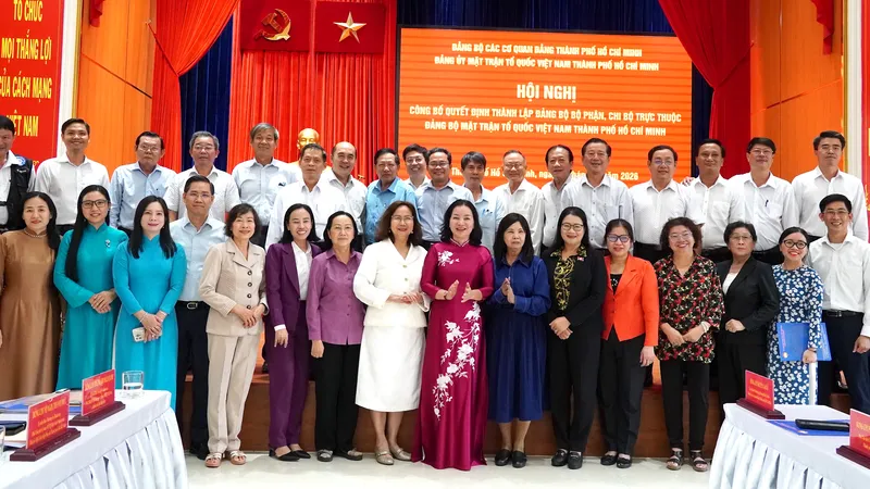 Thành lập 10 Chi bộ, Đảng bộ bộ phận trực thuộc Đảng bộ MTTQ Việt Nam TPHCM