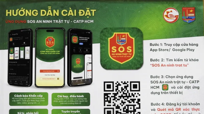 SOS an ninh trật tự: Báo tin tức thời, xác định chính xác hiện trường
