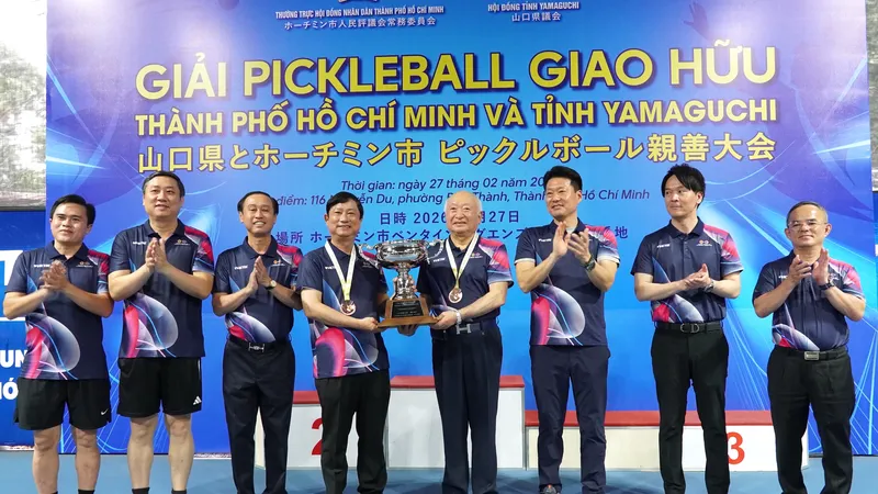 HĐND TPHCM và Hội đồng tỉnh Yamaguchi, Nhật Bản tổ chức giải pickleball giao hữu