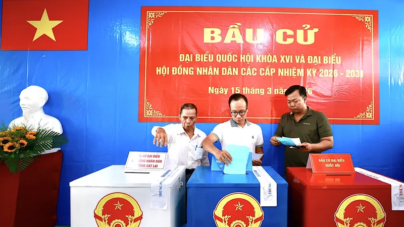 TPHCM: 99% cử tri đi bầu cử, 38 xã, phường đạt tỷ lệ 100%