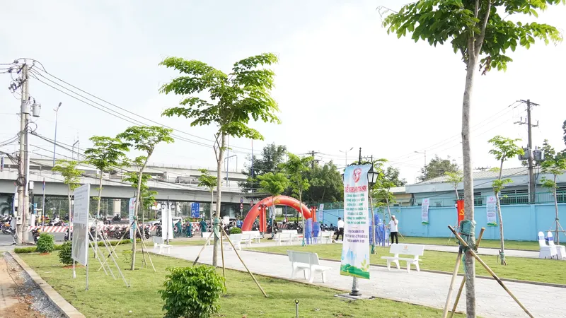Phường Tăng Nhơn Phú tăng mảng xanh từ nguồn xã hội hóa